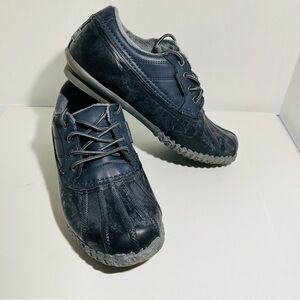 JSport by Jambu Men's Bryson Weather Ready Rain Boot, Navy/Black, 10 M Faux Fur